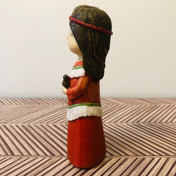 Hobby Lobby 2023 Native American Girl Holding Bird Harvest Thanksgiving - Picture 6 of 7
